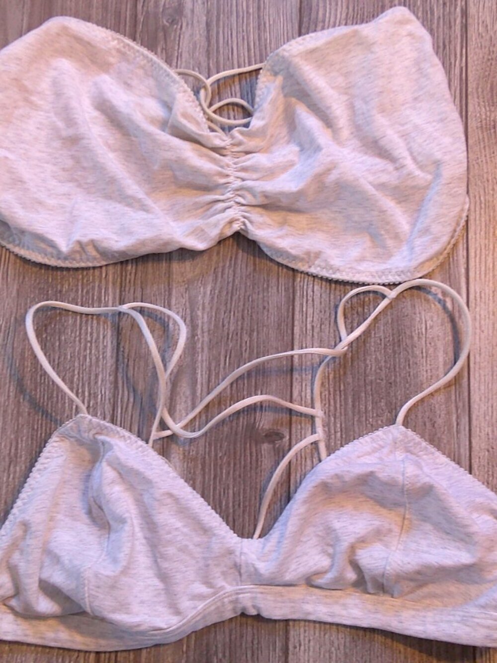 3 New VICTORIA'S SECRET Lounging Strappy Cooling Cotton Bralettes Woman Sz XL - Picture 3 of 6